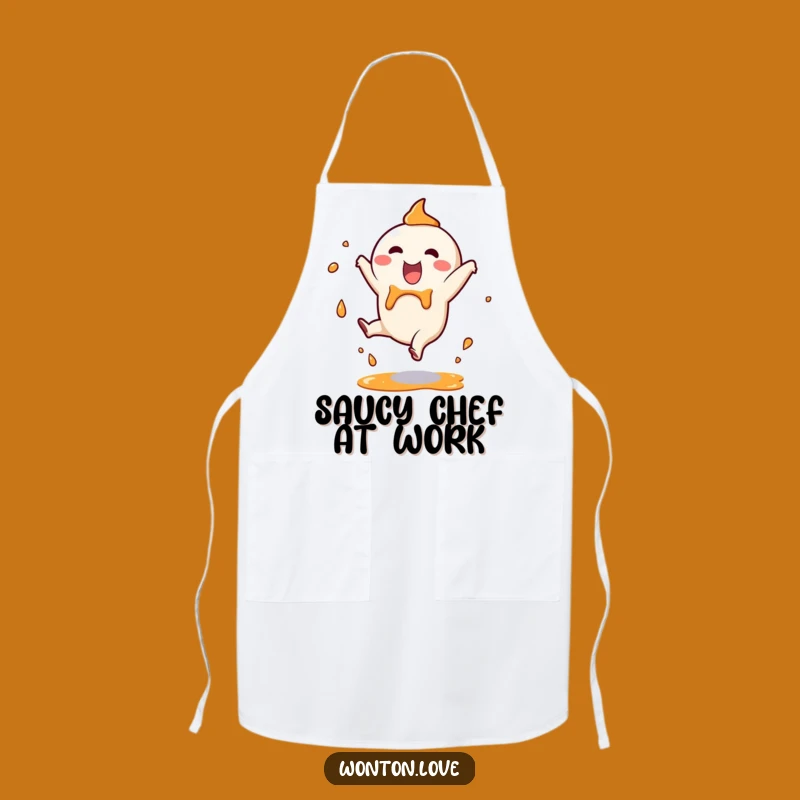 Funny Wonton Cartwheel Apron: Cook with Splashy Spirit and Foodie Flair