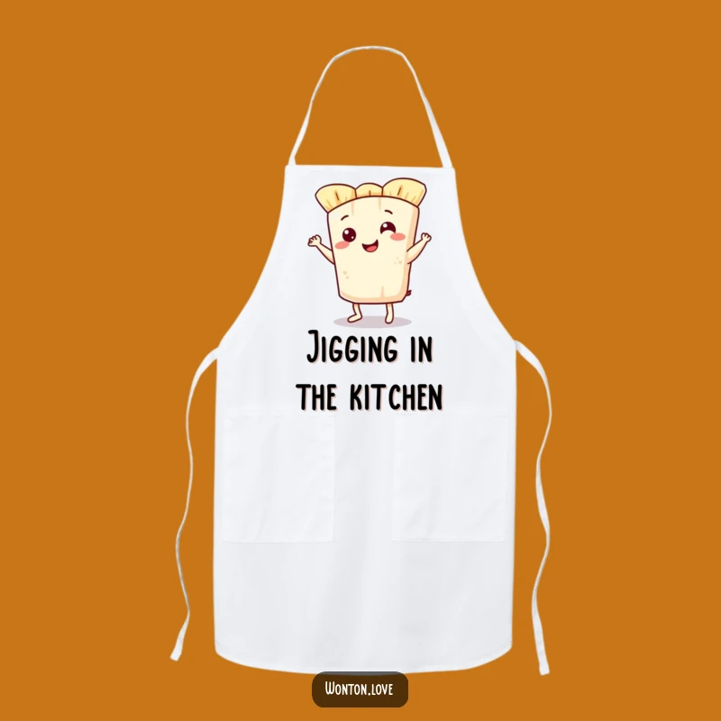 Funny Wonton Jig Apron: Cook with Rhythm and Humor!