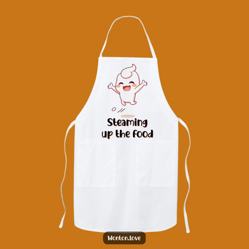 Funny Steamy Wonton Apron: Cook with Joy and a Whiff of Humor!