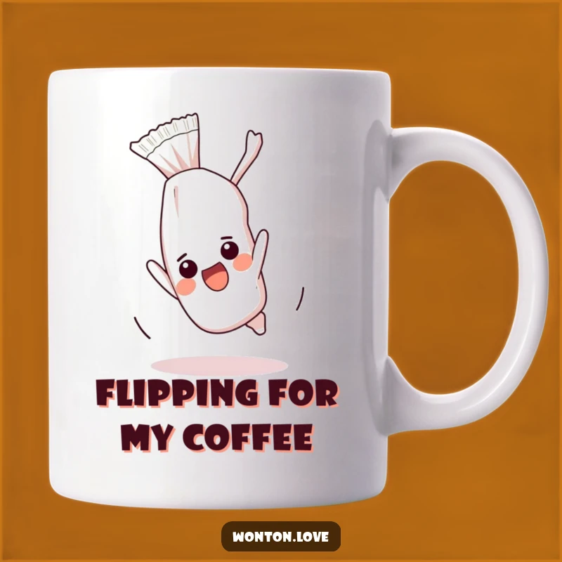 Funny Wonton Somersault Mug: Playful Food Fun, Perfect Humorous Gift
