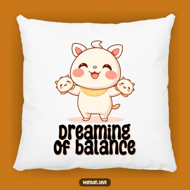 Funny Wonton Juggling Pillow: Cozy Wonton & Dumpling Cushion for Comfort