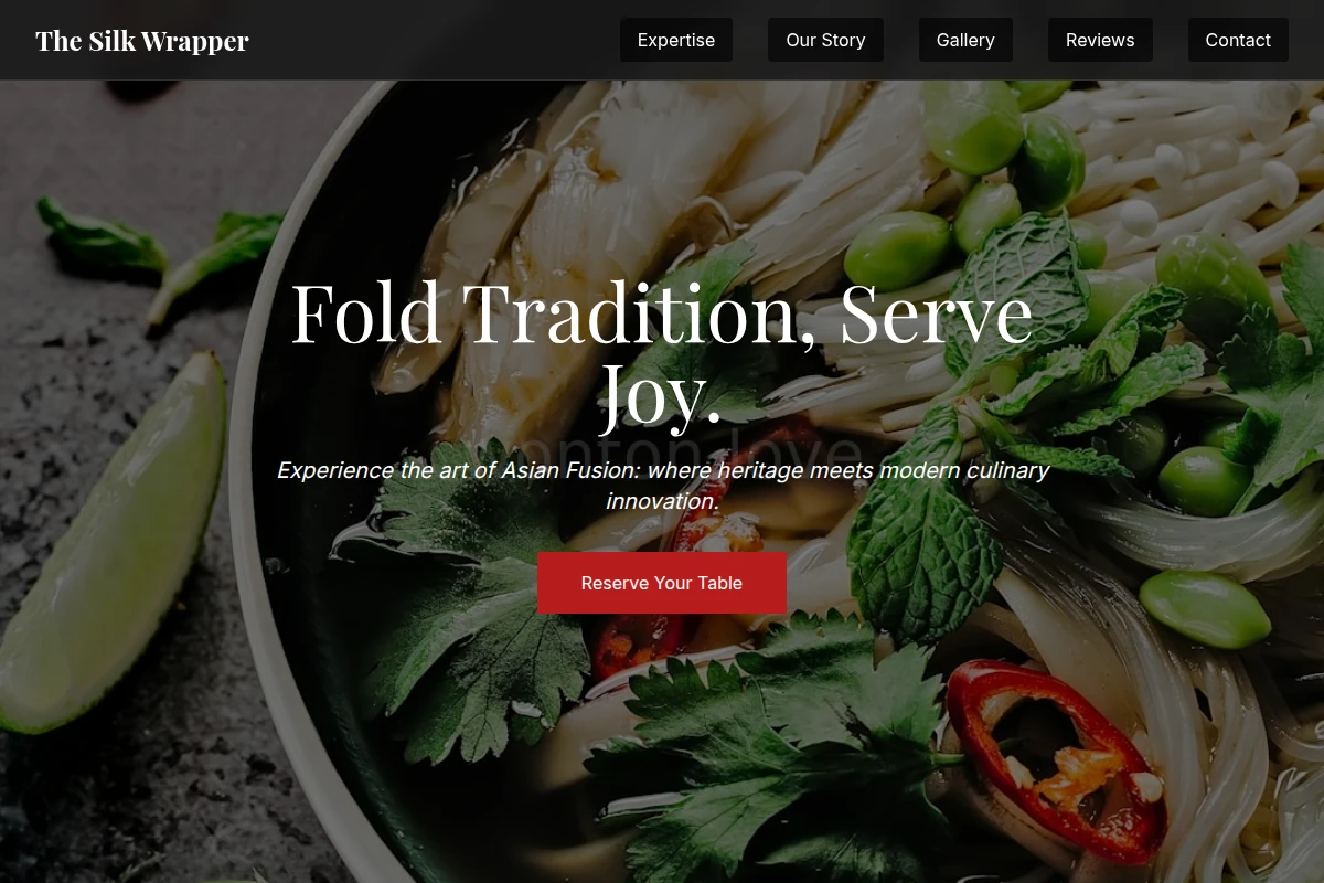 Chef Asian Fusion Food