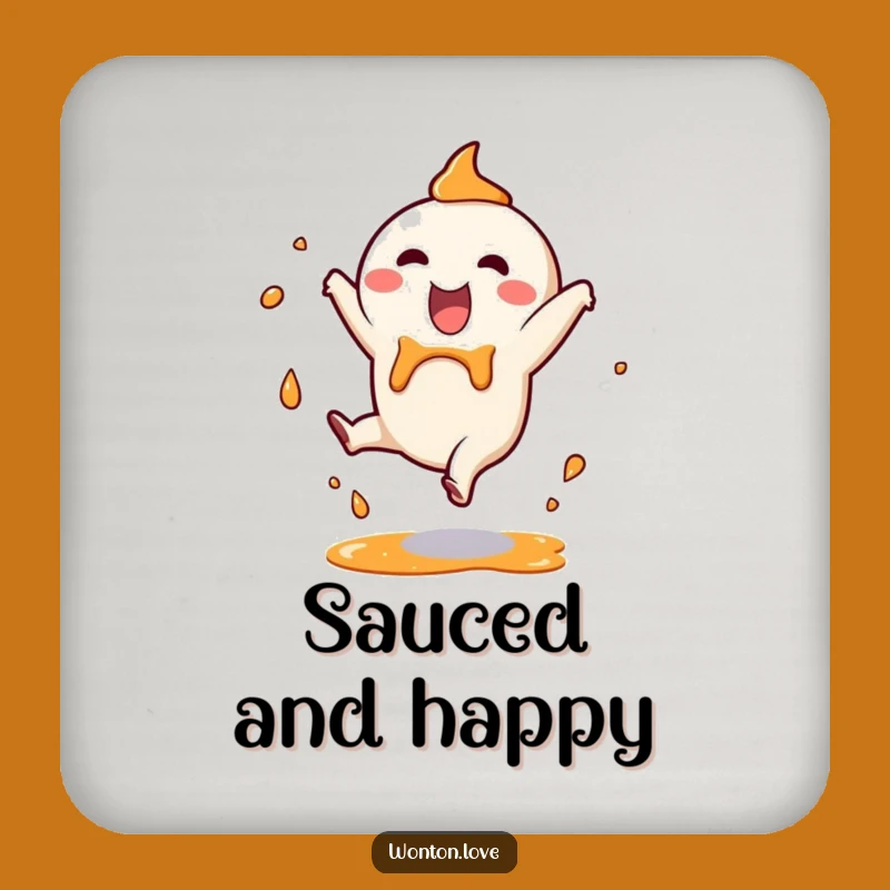 Funny Wonton Cartwheel Coasters: Protect Surfaces with Splashy Foodie Fun