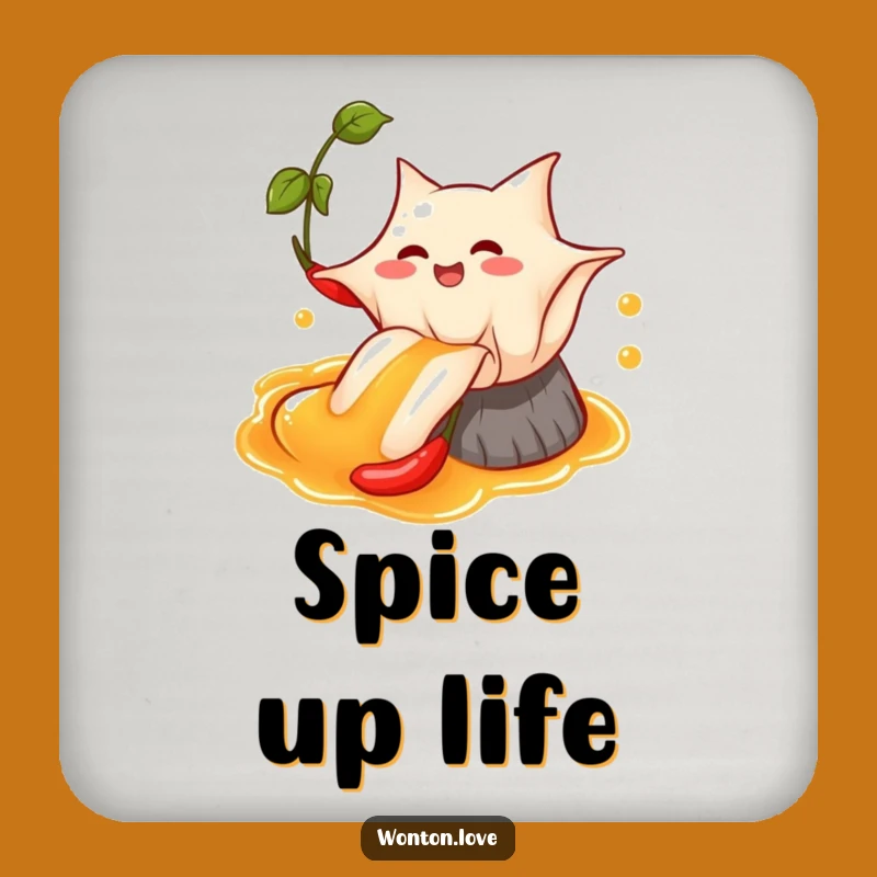 Funny Wonton Chili Oil Coasters: Wonton Slide Protection for Your Surfaces