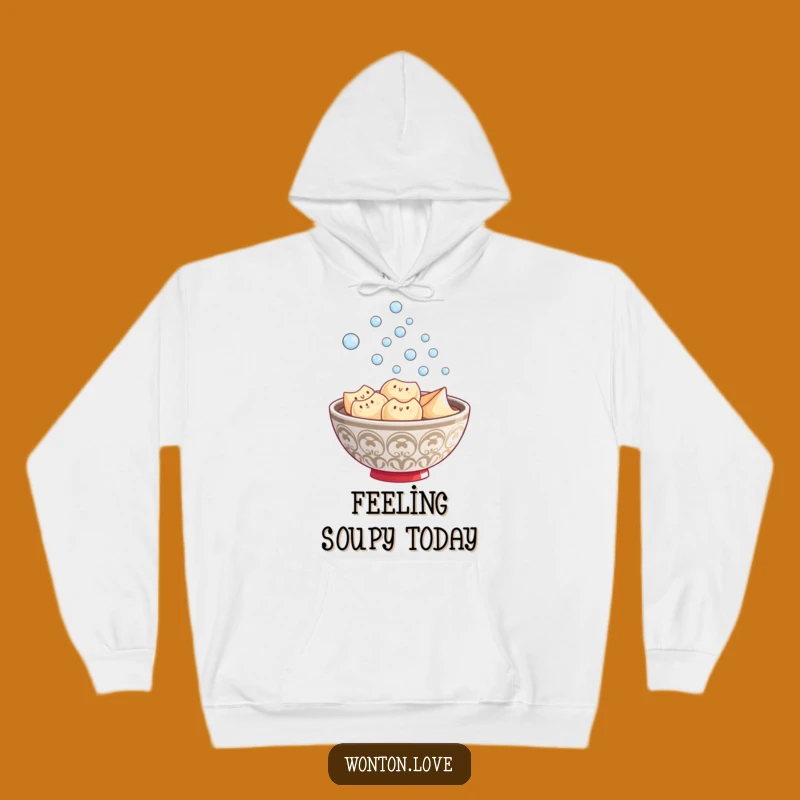 Funny Wonton Steam Hoodie: Cozy Wonton Bowl Sweatshirt for Ultimate Comfort