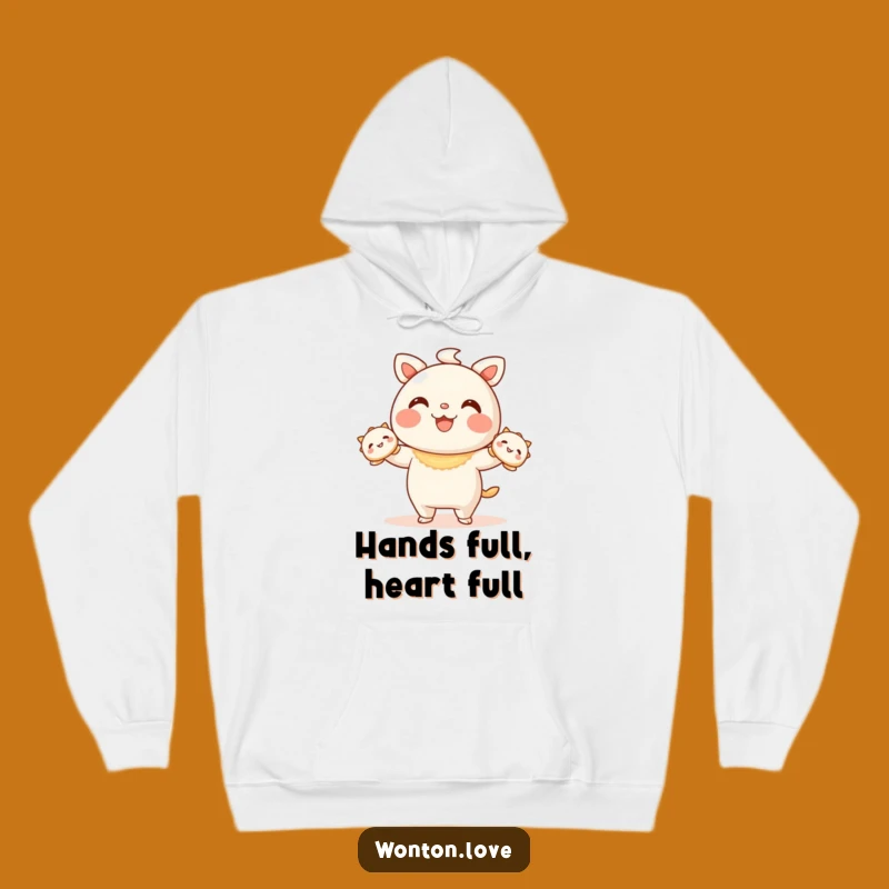 Funny Wonton Juggling Hoodie: Cozy Wonton & Dumpling Sweatshirt for Fun