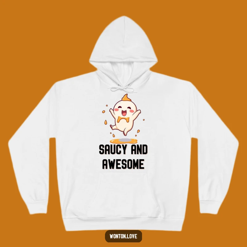 Cozy Funny Wonton Cartwheel Hoodie: Warmth Meets Splashy Foodie Fun
