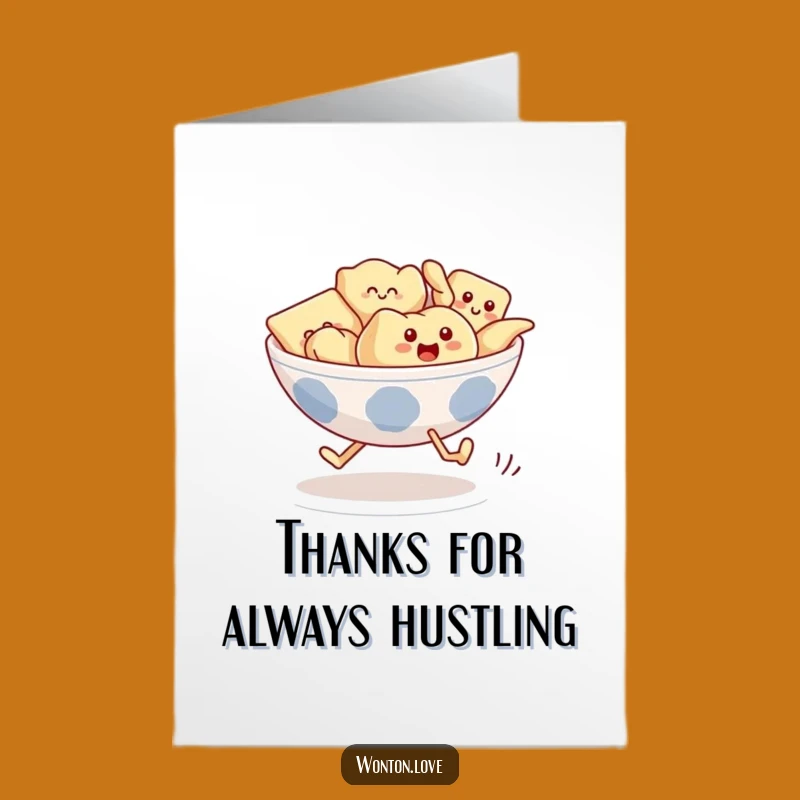 Free Printable Thank You Card: Wonton Race Speed - Downloadable Gift!