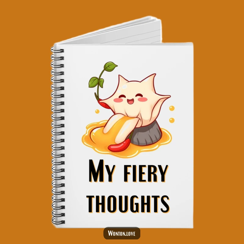 Funny Wonton Chili Oil Notebook: Wonton Slide Journal for Spicy Ideas