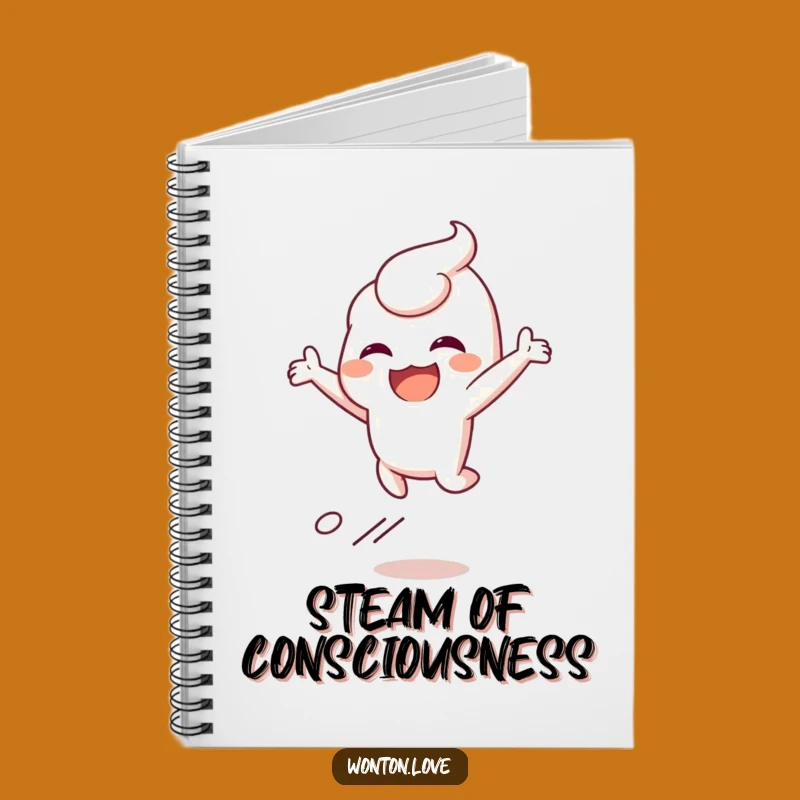 Funny Steamy Wonton Notebook: Jot Down Ideas with Energetic Flair