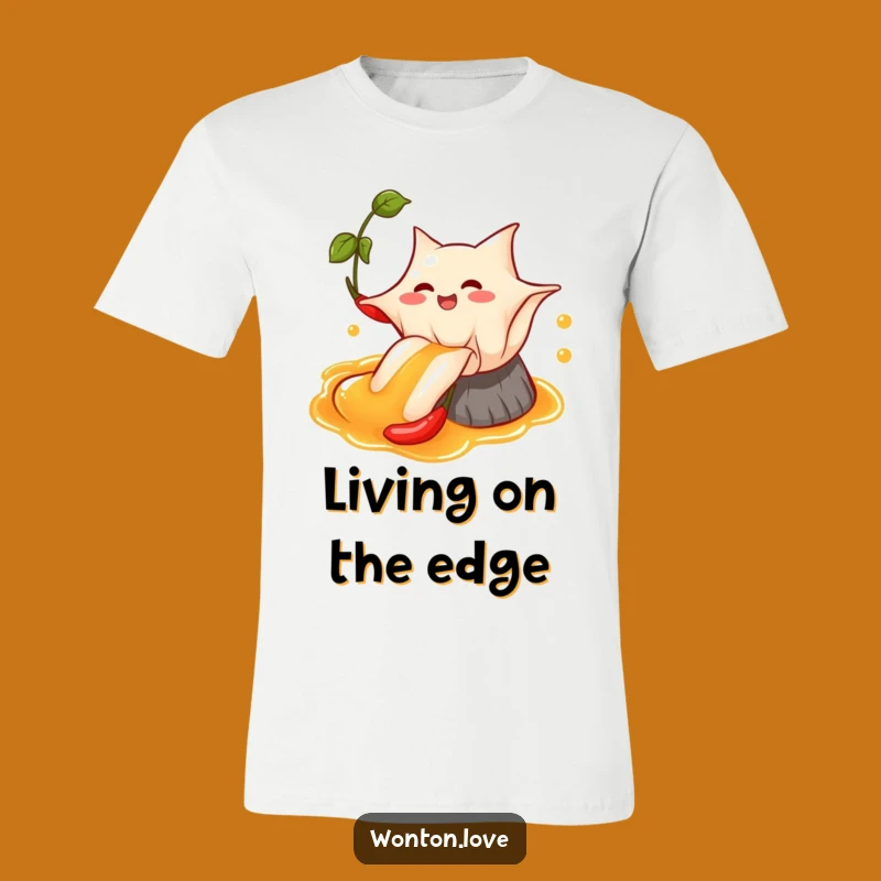 Funny Wonton Chili Oil T-Shirt: Thrilling Wonton Slide Tee for Food Lovers