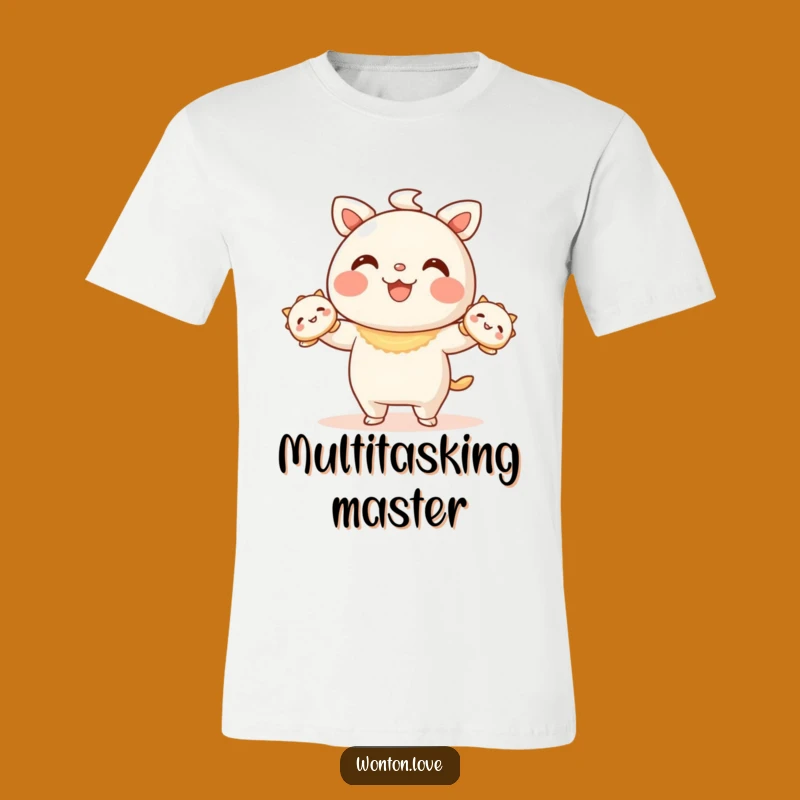 Funny Wonton Juggling T-Shirt: Cute Wonton & Dumpling Tee