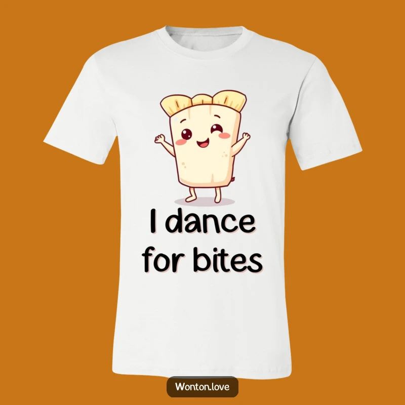 Funny Wonton Wrapper Jig T-Shirt: Wearable Fun for Food Lovers