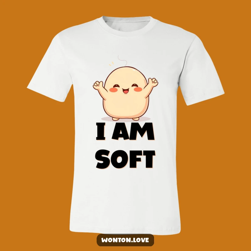 Funny Steamed Bun T-Shirt: Waving Bao with Doughy Arms - Hilarious Gift!