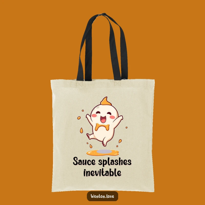 Funny Wonton Cartwheel Tote Bag: Carry Your Essentials with Splashy Style